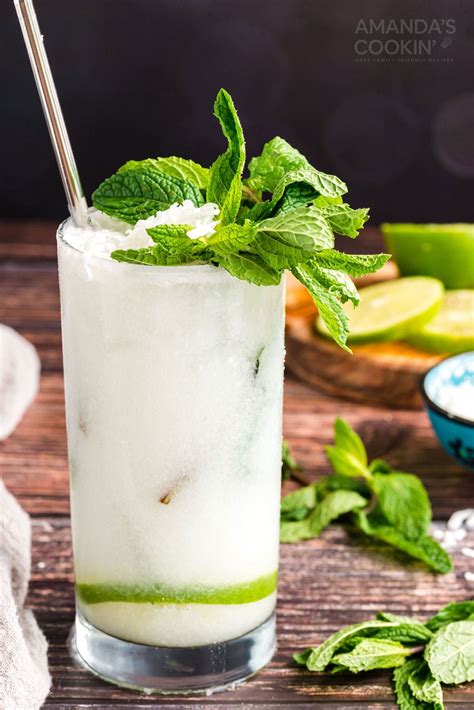 This refreshing Coconut Mojito is made with fresh cooling mint, coconut rum, coconut cream and ...