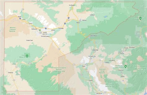 Cities and Towns in Mesa County, Colorado – Countryaah.com