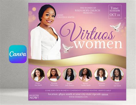 Womens Church Conference Flyer, Church Flyer - Etsy