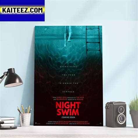 Official Poster For Night Swim Art Decor Poster Canvas - Kaiteez