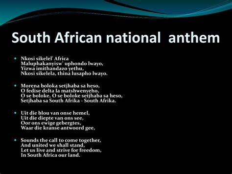 South Africa National Anthem: Full Lyrics, Different Versions and History | KnowInsiders