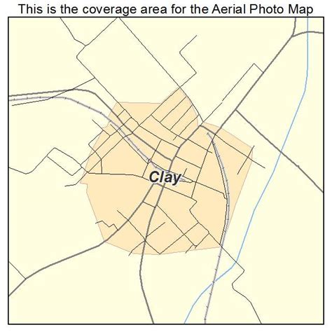 Aerial Photography Map of Clay, KY Kentucky