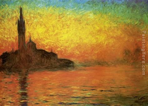 Claude Monet Venice Twilight Dusk painting anysize 50% off - Venice Twilight Dusk painting for sale