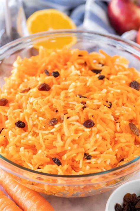 Carrot Salad with Raisins {So easy and quick!} - Plated Cravings