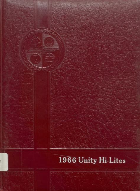 1966 yearbook from Unity High School from Mendon, Illinois for sale