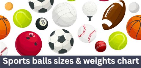 Sports balls sizes & weights chart – Sport Launches