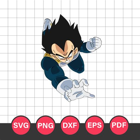 Vegeta Svg, Skill Vegeta Svg, Dragon Ball Svg, Anime Svg, Pn | Inspire Uplift