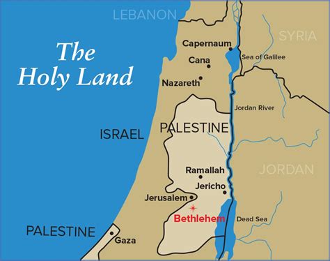 Bethlehem Jerusalem map - Map of Bethlehem and Jerusalem (Israel)