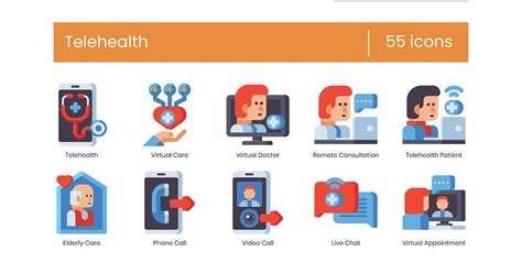 55 Telehealth Icons - Astute Series, Icons ft. advice & call - Envato ...