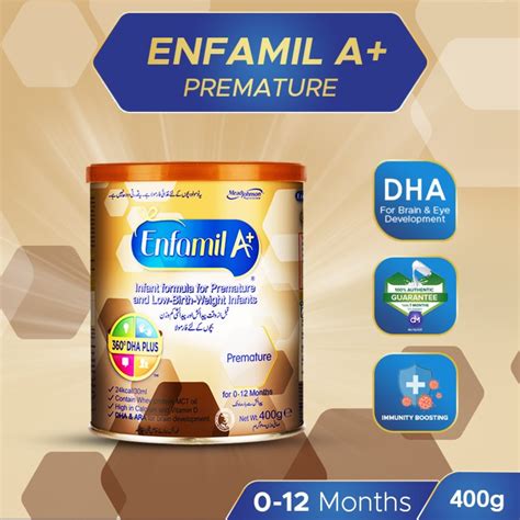 Enfamil A+ Premature Infant Formula Baby Milk Powder 0 To 12 Months 400 ...