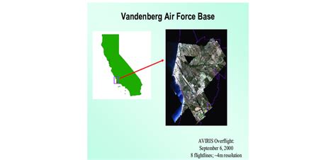 Map showing location of Vandenberg Air Force Base and area covered by... | Download Scientific ...