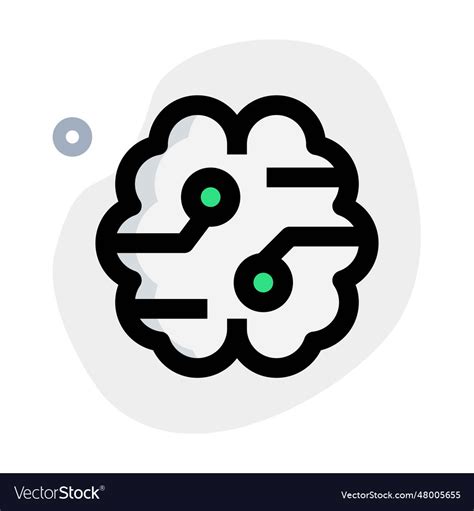 Artificial brain and advanced machine learning Vector Image