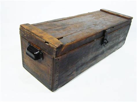 Wooden Storage Chest antique tool box