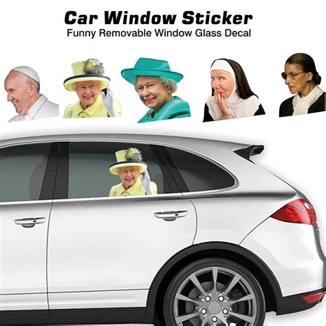 Buy JuLam Car Window Sticker Funny Removable Window Glass Decal Online ...