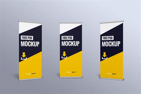 Roll-Up Banner Mockup | MockupBoard.com