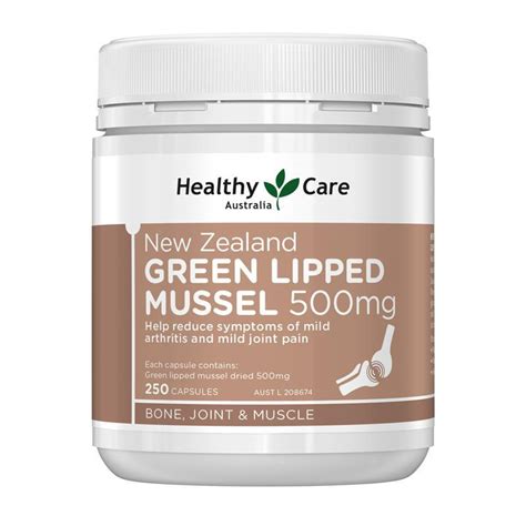 Healthy Care New Zealand Green Lipped Mussel 250 Capsules | eBay