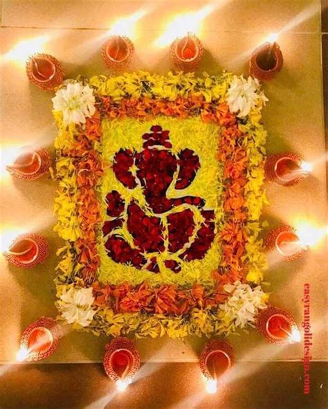 Rangoli Designs for Ganesh Chaturthi 2022 - Mompreneur Circle