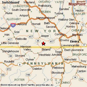 Woodhull, New York Area Map & More