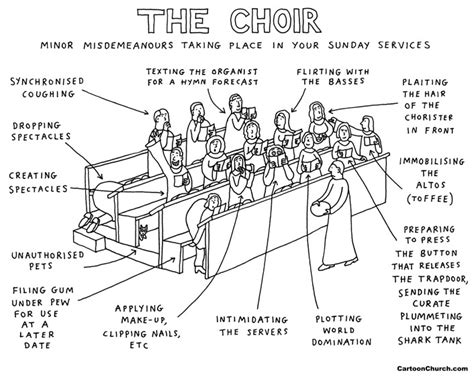 The choir - CartoonChurch.com