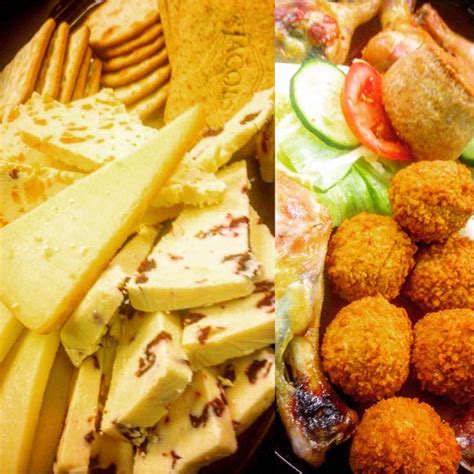 Cheese & biscuits platter and Meat platter from our freshly made buffets from Rucks to Eat café ...