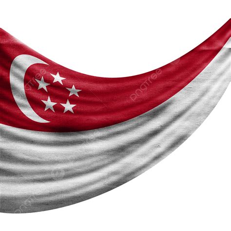 Singapore Flag Waving With Texture, Singapore, Asia, Flag PNG ...