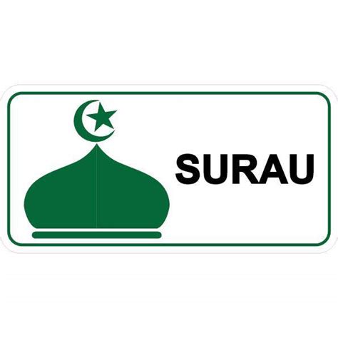 SURAU PVC SIGN STICKER | Lazada