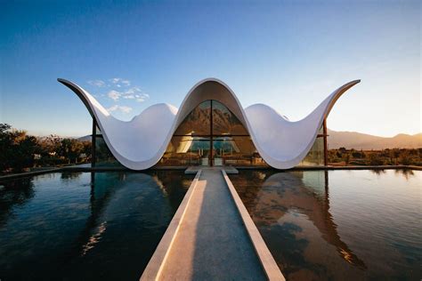 The astounding Bosjes Chapel, designed by Steyn Studio, is part of the Bosjes Wine Estate in the ...