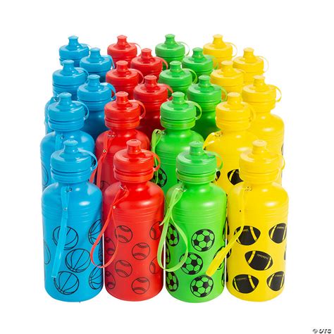 Bulk Plastic Sport Water Bottles - 60 Pc. | Oriental Trading