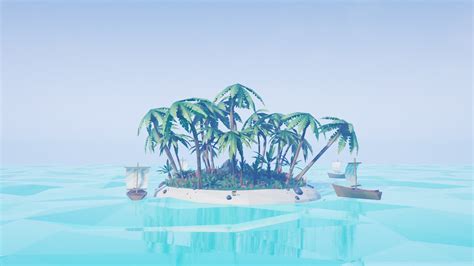 Low Poly Island in Environments - UE Marketplace