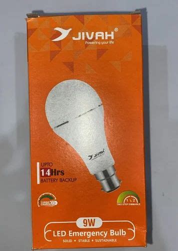 9W Jivah LED Emergency Bulb, Cool White at Rs 430/box in Kanpur | ID: 2852790834333