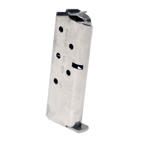 Kimber, Magazine, 380 ACP, 6 Rounds, Fits Kimber Micro 380, Stainless ...