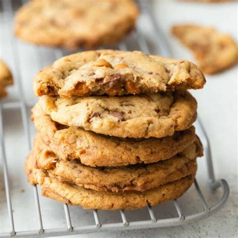 Butterscotch Toffee Cookies Recipe | Baked by an Introvert