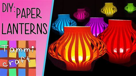 How to Make Colorful Paper Lanterns - Easy to Follow Tutorial - YouTube