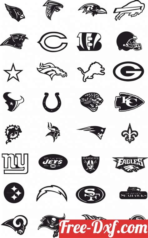 Download 32 NFL logos team American football vky3S High quality f