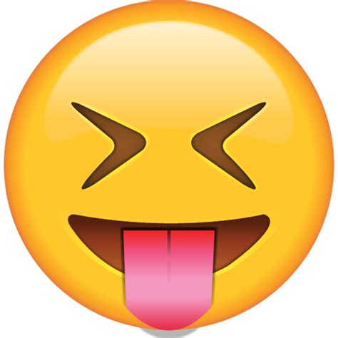 Tongue Out Emoji with Tightly Closed Eyes | Dibujos | Emojis, Emoticonos y Emoticones emoji