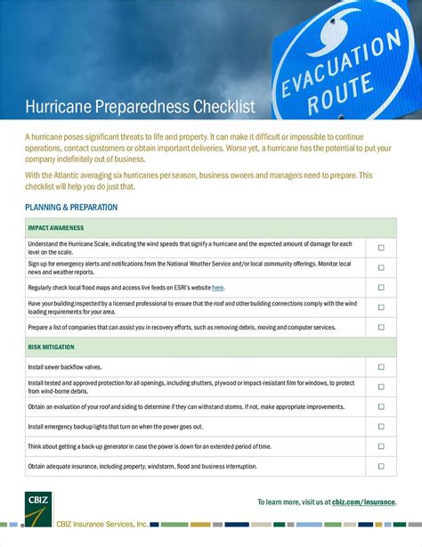 ( FREE For a Limited Time ) Hurricane Preparedness Checklist - NEDL