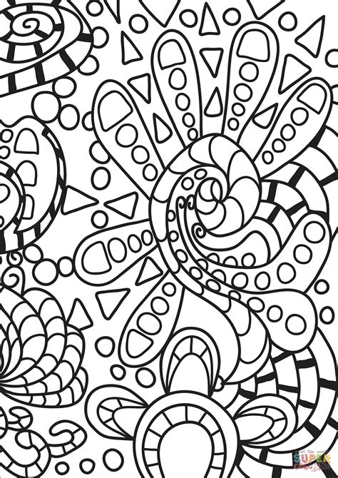 Free Printable Abstract Art Coloring Pages - Printable Templates