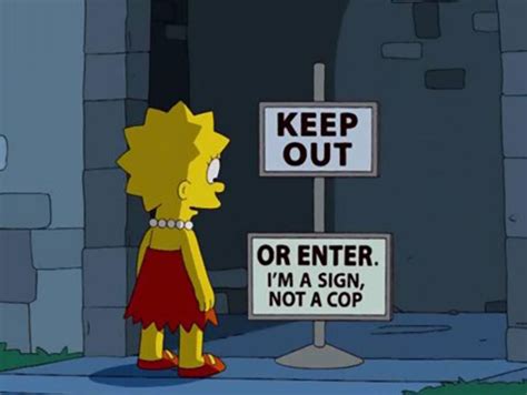 Some Of The Best Signs From The Simpsons That Are Accurate AF