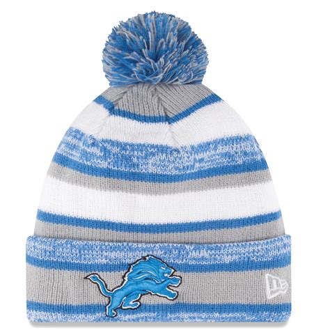 Detroit Lions Nfl Official Sideline Sport Knit Hat | Detroit lions ...