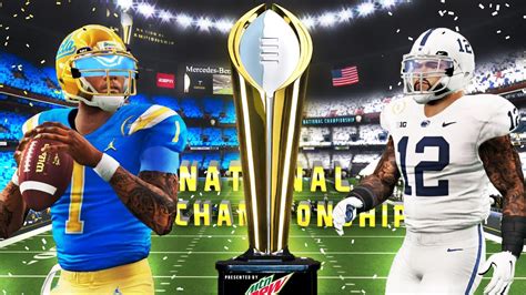 The NATIONAL CHAMPIONSHIP! College football Playoffs Penn State vs UCLA ...