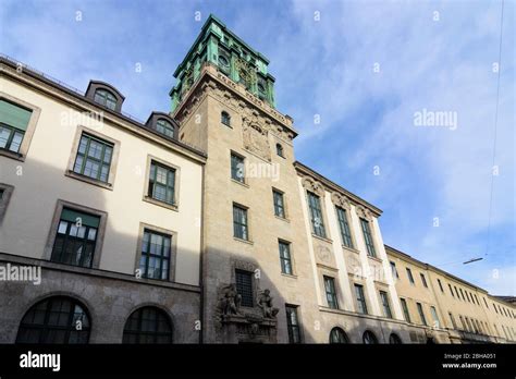 Munich, Munich: Technical University of Munich, main campus entrance at Gabelsbergerstraße in ...