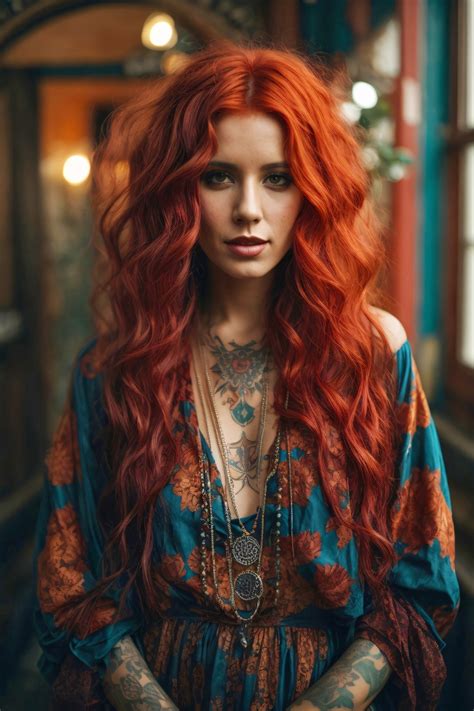 Woman With Long Red Hair Free Stock Photo - Public Domain Pictures