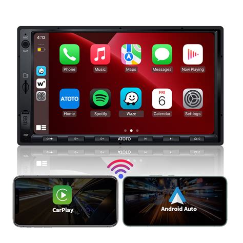 Atoto F7 WE 7" Double DIN Car Stereo with Wireless CarPlay & Wireless ...