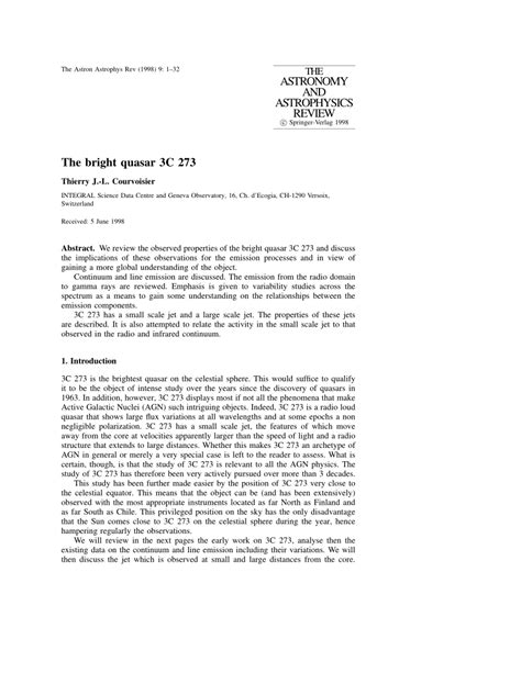 (PDF) The bright quasar 3C 273