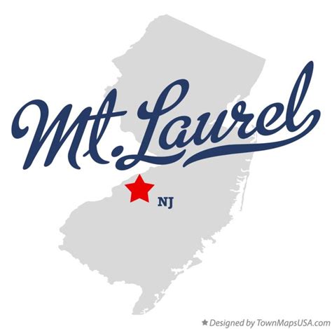 Map of Mt.Laurel, NJ, New Jersey