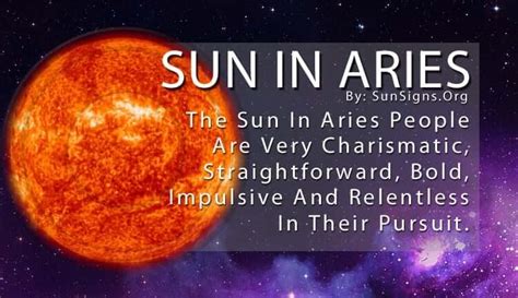 Sun In Aries Meaning: Dependable, Kind and Reliable - SunSigns.Org