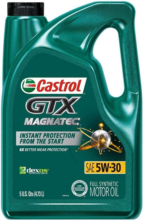 Castrol 03057 Gtx Magnatec 5w-30 Full Synthetic Motor Oil, Green, 5 ...