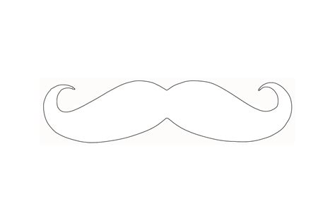 Mustache Outline Clip Art at Clker.com - vector clip art online, royalty free & public domain