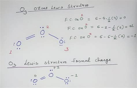 What is O3 lewis structure and how to calculate the formal charge on it ...