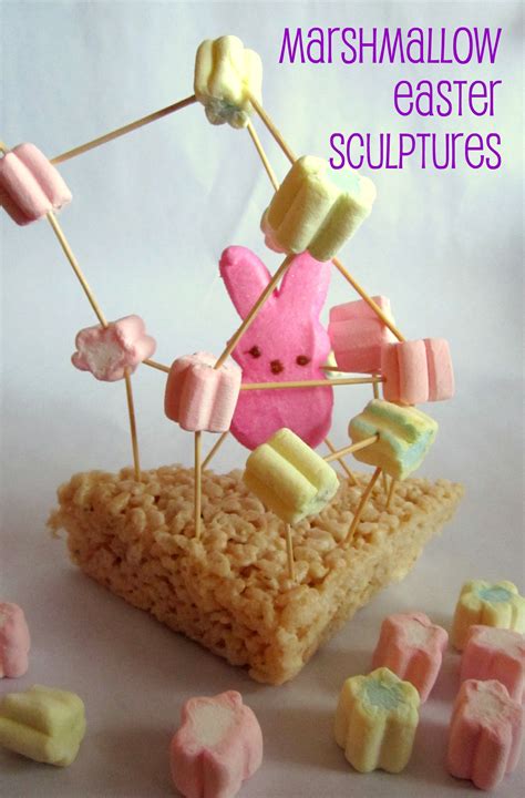 Marshmallow Easter Sculptures | Fun Family Crafts